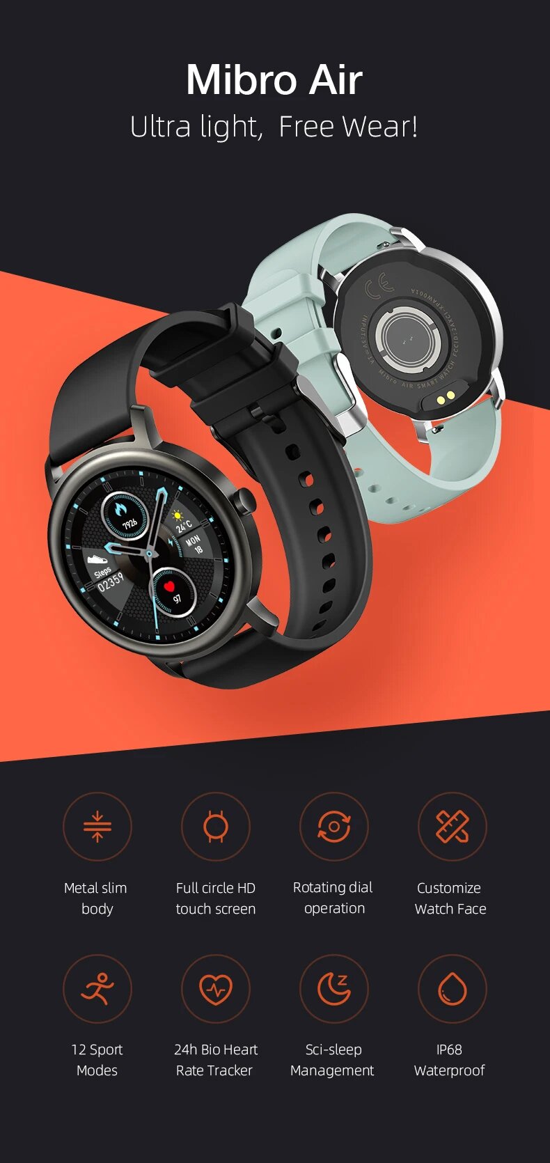 Xiaomi Mibro Air Smart Watch in pakistan dablewpk10