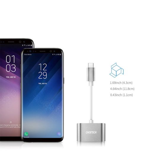 Buy CHOETECH USB C Audio Adapter With Microphone Jack in Pakistan