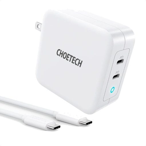 Buy Official and Original Choetech 100W USB C PD GaN Dual USB Type C Charger in Pakistan