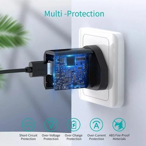 Buy 18W USB Wall Charger with Cable in Pakistan