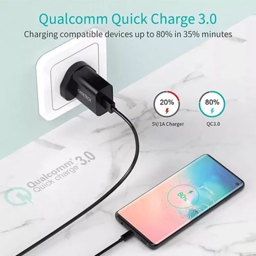 Buy Original 18W USB Wall Charger with Cable in Pakistan