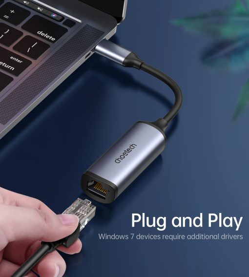 Buy Original Choetech USB C To Gigabit Ethernet Adapter in Pakistan at Dab Lew Tech