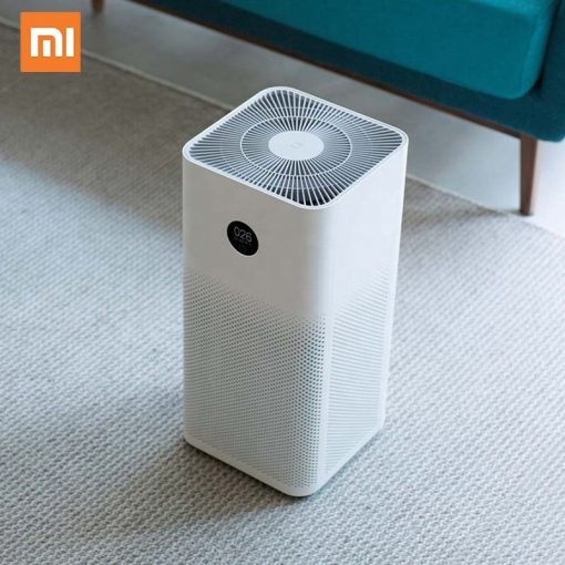 Mi Air Purifier 3H, 3-Layer Integrated 360° cylindrical HEPA filter Removes  99.97% of Pollutants, Delivers 6330 liters of purified air per minute, APP