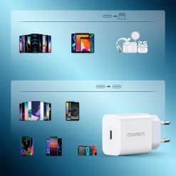 Buy Choetech USB C Charger 20W Power Delivery Wall Adapter EU with 1.2m Lightning Cable in Pakistan at Dab Lew Tech