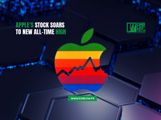 Apple's stock soars to new all-time high