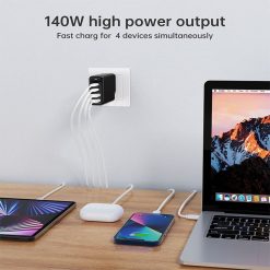 Buy CHOETECH 140W 4-Port fast charger in Pakistan
