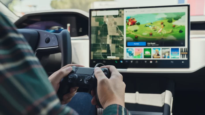 Tesla Flexes Its Gaming Muscle with Model X Promo