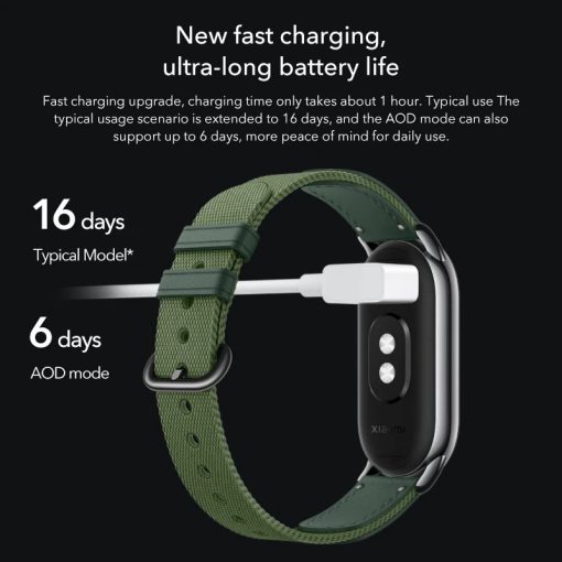 Original Xiaomi Mi Band 8 Strap TPU Woven Leather Chain Wristband Pendant  Sport Pod Replaceable Strap