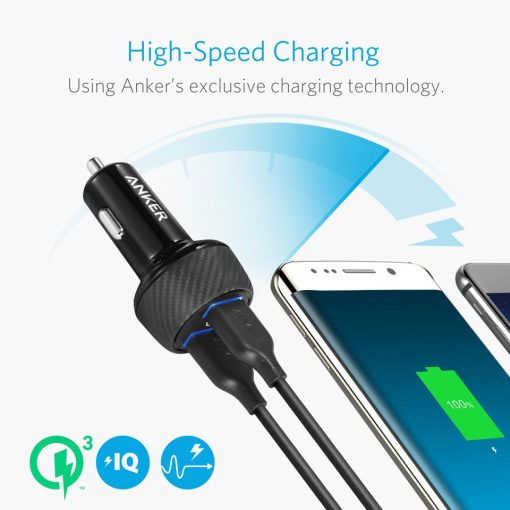 Anker PowerDrive Speed 2 (2X Quick Charge 3.0) - Black - A2228H11 - Image 4