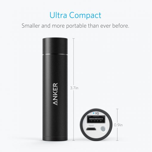 Anker Power Bank 3350 MAH Mini Black A1104H11 - Image 2