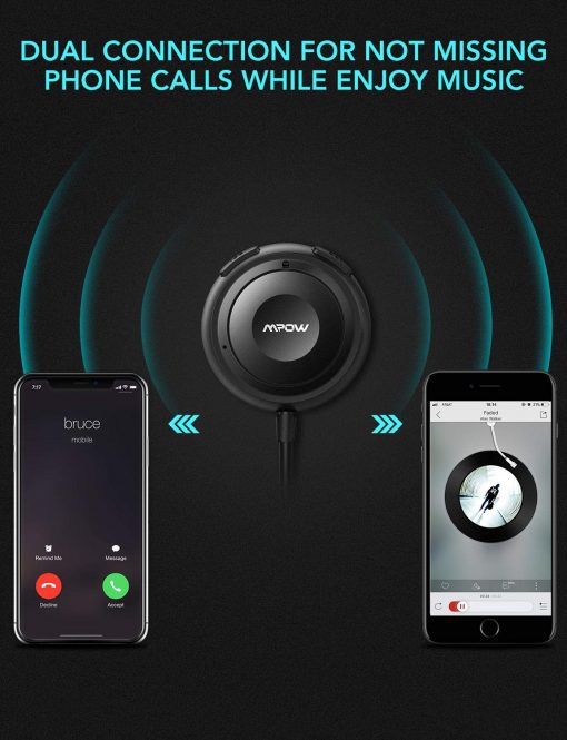 Bluetooth Car Kit – Bluetooth Receiver Mpow® Streambot with Car Charger MBR2 - Image 3