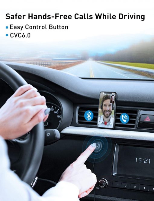 Bluetooth Car Kit – Bluetooth Receiver Mpow® Streambot with Car Charger MBR2 - Image 4