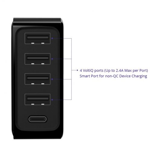 Tronsmart U5P 60W USB PD Desktop Charger with VoltiQ - Image 6