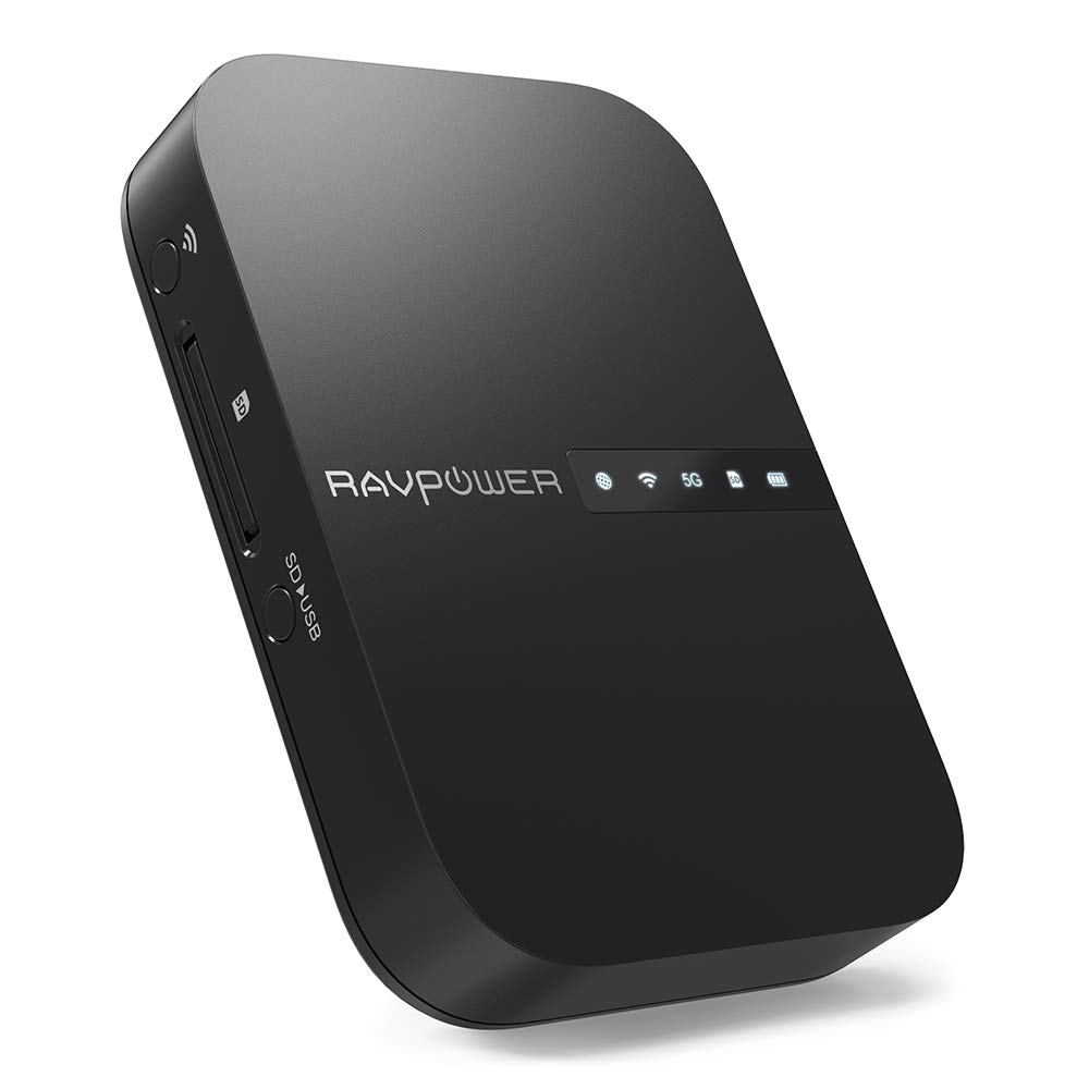 FileHub 2019 New Version AC750 Wireless Travel Router (RP-WD009) - Dab