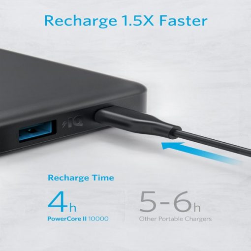 Anker PowerCore II Slim 10000 mAh - Black - A1261H11 - Image 6