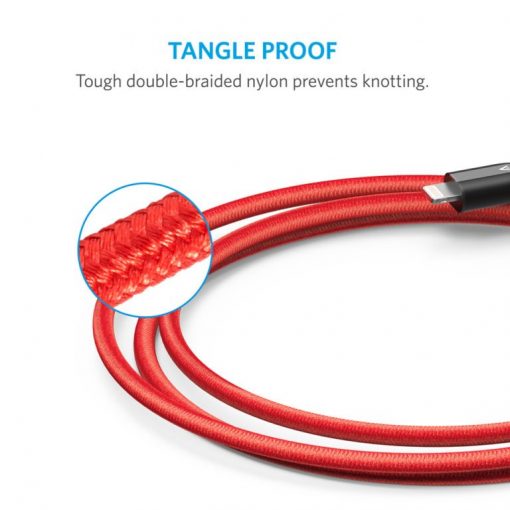 Anker PowerLine + Lightning 3ft - Red - A8121H91 - Image 3