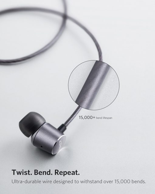 Anker Soundbuds Verve BuiltIn Microphone  Black/Gray  A3801HF1 - Image 5