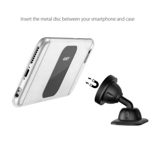 Aukey Universal Magnetic Dashboard Car Phone Mount Holder - HD-C13 - Image 2