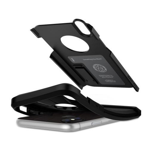 Spigen iPhone X / iPhone XS 2017 Case Tough Armor Matte Black 057CS22160 - Image 6