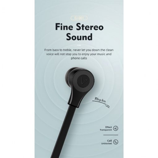 Stereo Bass Earphone 3.5mm with Microphone Wired Control Gaming Headset  Black - Image 6