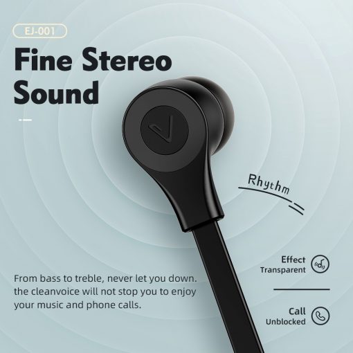 Stereo Bass Earphone 3.5mm with Microphone Wired Control Gaming Headset  Black - Image 8