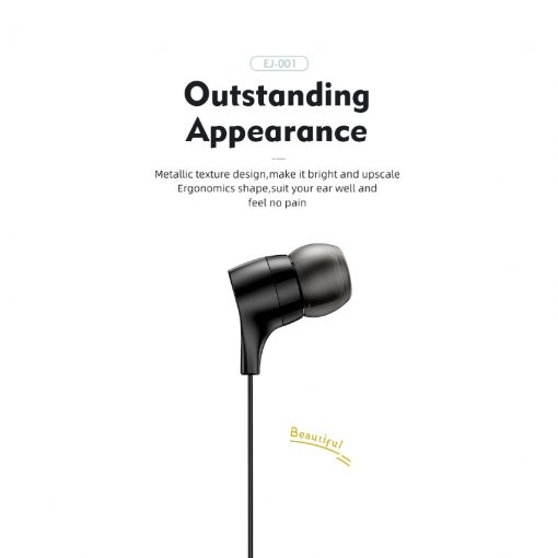 Stereo Bass Earphone 3.5mm with Microphone Wired Control Gaming Headset  Black - Image 5