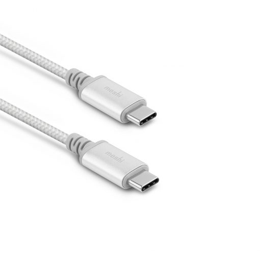 Moshi USB-C to USB-C Charge/Sync Cable 1m - Integra™ - Jet Silver - 99MO084244
