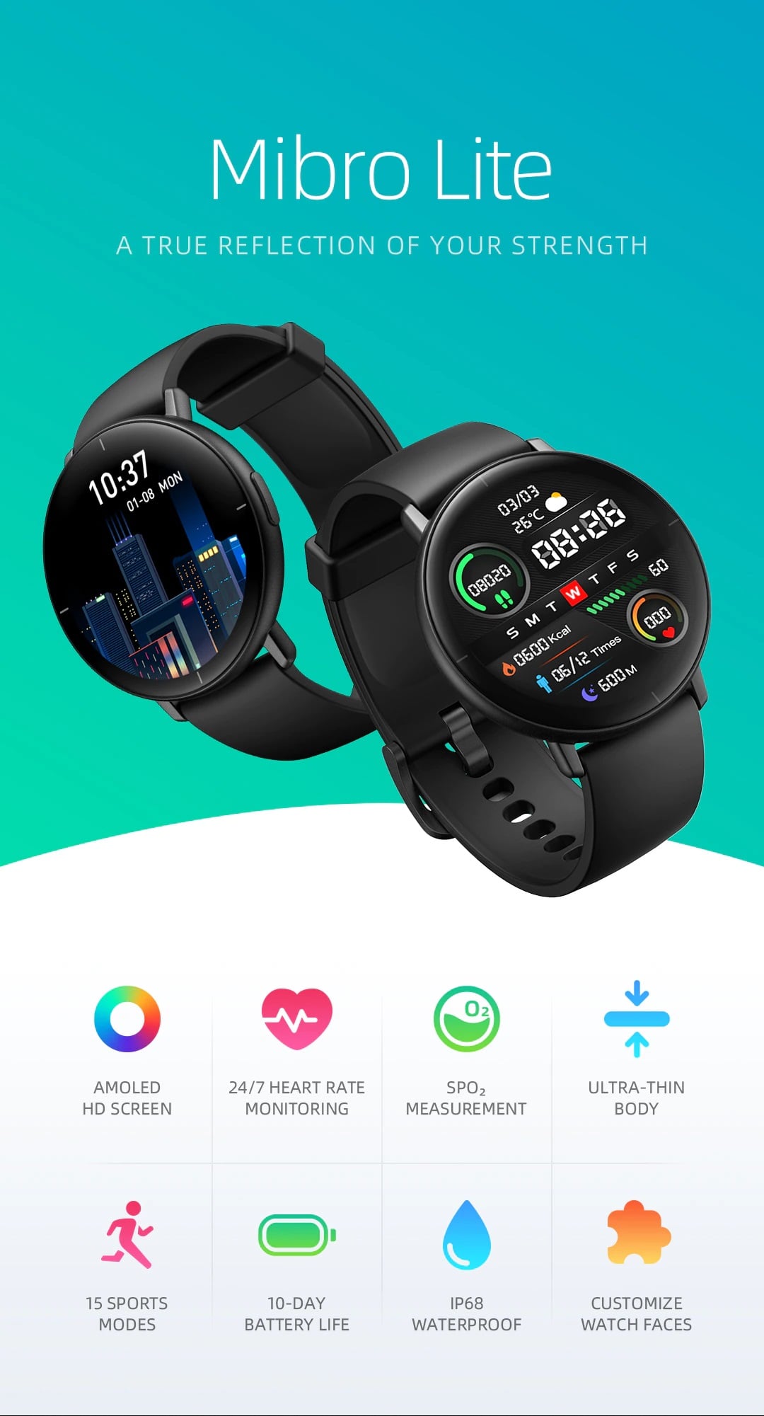 Xiaomi mi watch discount lite always on display