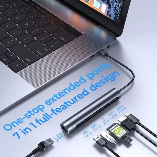 Buy Original Joyroom 7In1 USB C-Hub Adapter