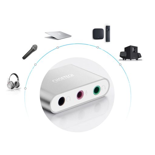 Buy Original CHOETECH USB C Audio Adapter With Microphone Jack in Pakistan