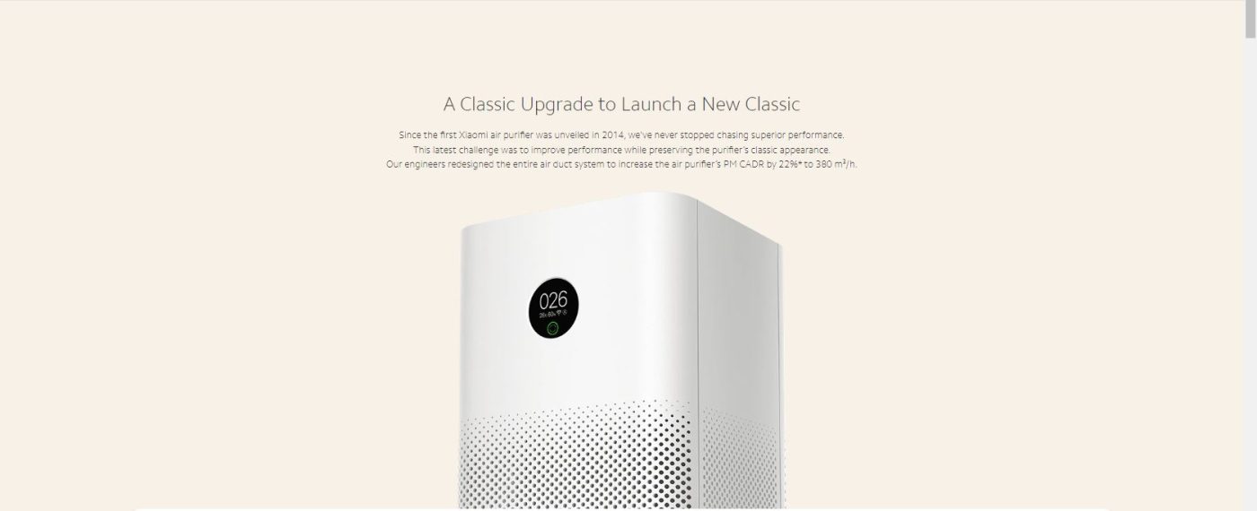 Buy Official and Original Xiaomi 3H Air Purifier in Pakistan