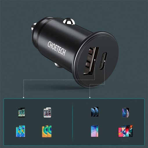 Buy Choetech Dual Port Car Charger in Pakistan