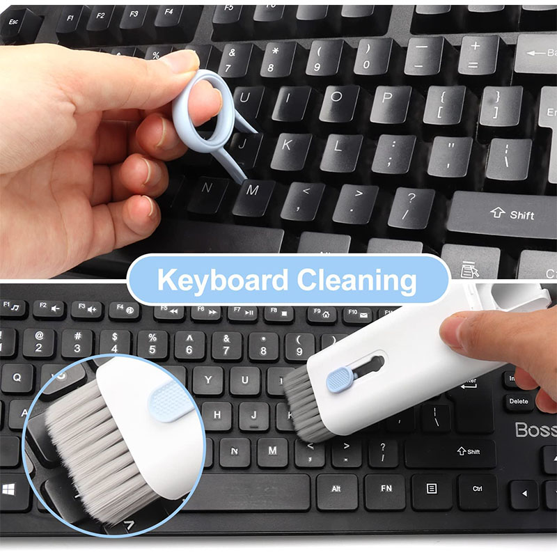 7-in-1 Portable Multifunctional Cleaning Tool Kit for Keyboards, Earphones,  Computers, Phones & more