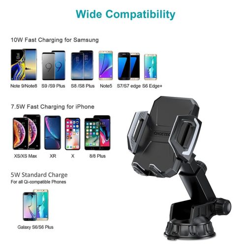 Buy Choetech 15W Wireless Car Mount in Pakistan