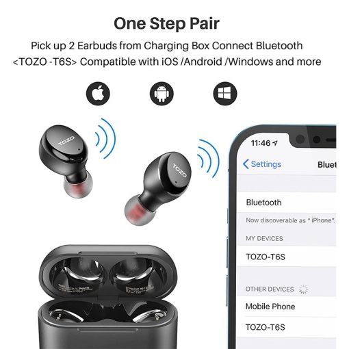 Buy TOZO T6S Bluetooth Wireless Earbuds in Pakistan