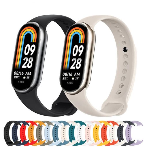 Soft Silicone Replacement Strap for Xiaomi Mi Band 8/9