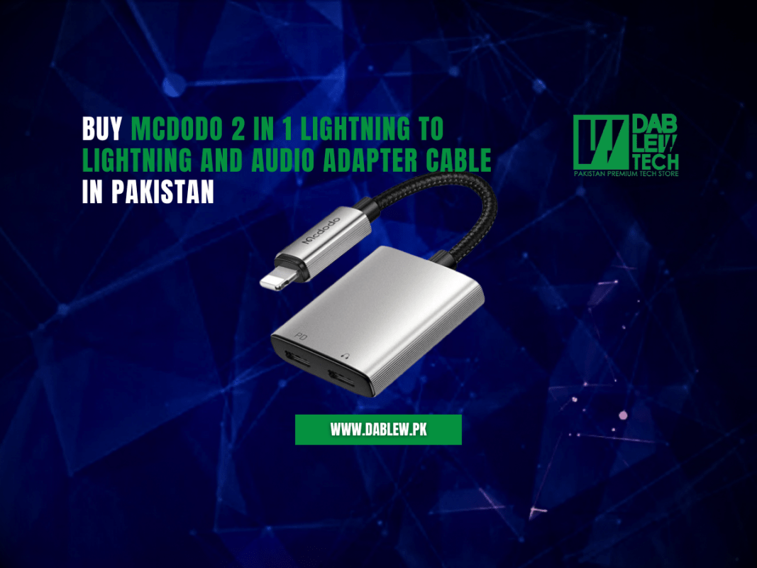 Buy Mcdodo 2 in 1 Lightning to Lightning and Audio Adapter Cable in Pakistan