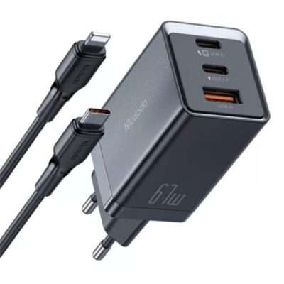 Buy Mcdodo Gan Charger with Type C to Lightning Cable in Pakistan