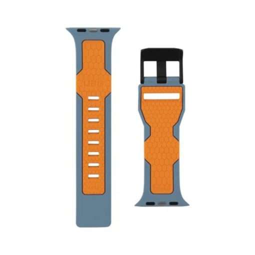 UAG Civilian Apple Watch Strap for Series 1-10, SE/SE2 44mm - Slate/Orange - Image 3