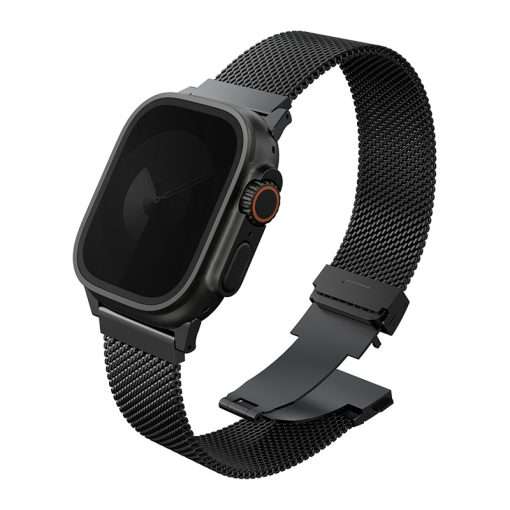 UNIQ Dante Pro Apple Watch Series 1-10 SE/SE2 & Ultra/2 Mesh Steel Strap 49/46/45/44MM – Black