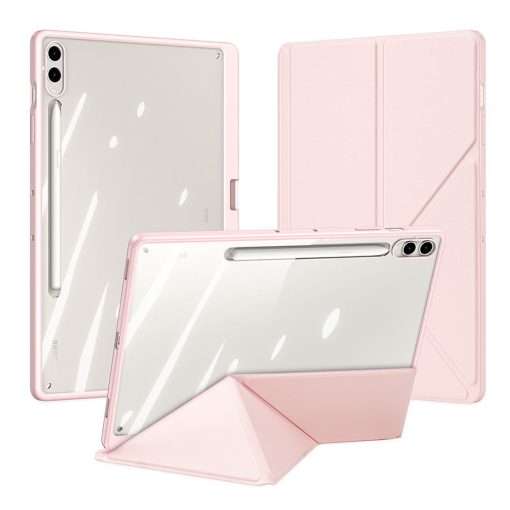 Dux Smart Folio Case with Pencil Holder for Samsung Tab S10 Plus/S9 Plus/S9 FE Plus - Pink