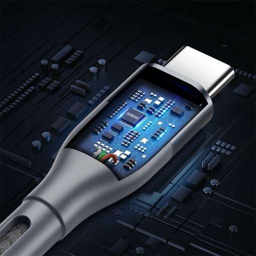 Duzzona PD 65W USB C to USB C Cable 300cm - Grey - Image 4