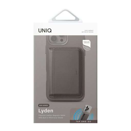 Uniq Lyden DS RFID-Blocking Magnetic Wallet - Grey - Image 4