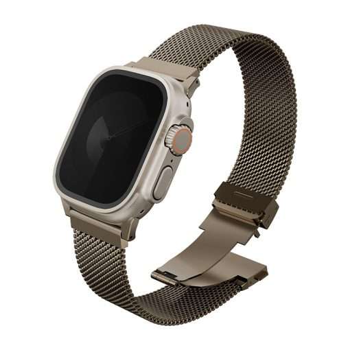 UNIQ Dante Pro Apple Watch Series 1-10 SE/SE2 & Ultra/2 Mesh Steel Strap 49/46/45/44MM – Gold