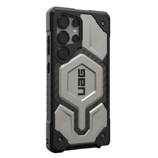 UAG Monarch Pro MagSafe Compatible Phone Case for Samsung Galaxy S25 Ultra – Titanium - Image 3