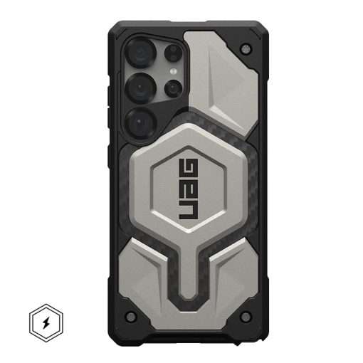 UAG Monarch Pro MagSafe Compatible Phone Case for Samsung Galaxy S25 Ultra – Titanium