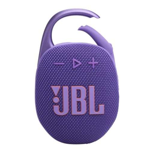 JBL Clip 5 – Ultra-Portable, Waterproof & Dustproof Bluetooth Speaker, Big Pro Sound with Punchy bass, Up to 12 Hours of Play – Purple