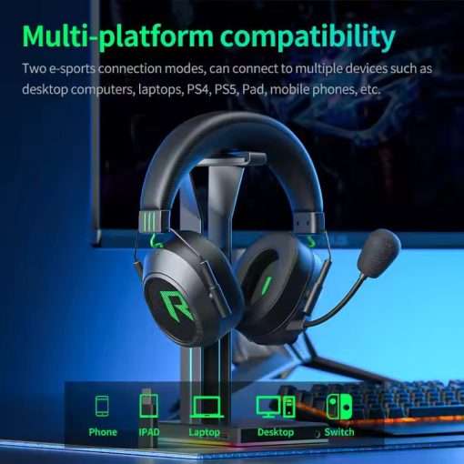 PLEXTONE G810 Wireless Gaming Headset 2.4GHz Bluetooth USB Gaming Headphones for PS5, PS4, PC, Switch, Mobile Phone , Xbox - Image 3