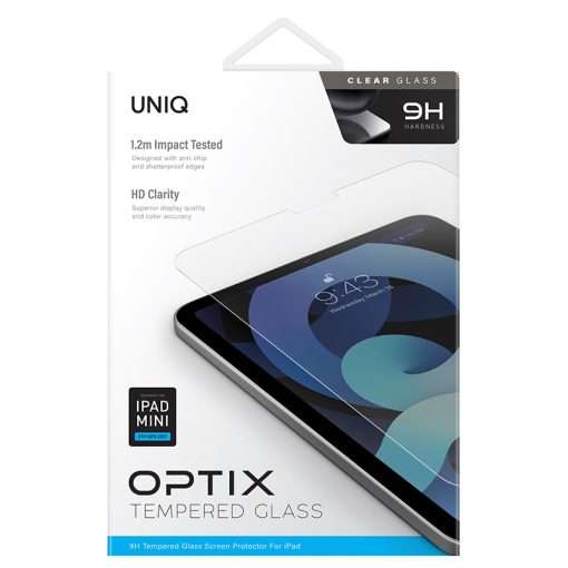 UNIQ Optix Glass Screen Protector for iPad Mini 6th/7th Gen - Clear - Image 7