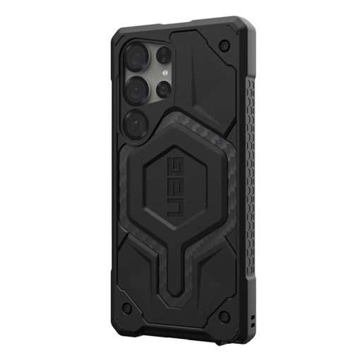 UAG Monarch Pro MagSafe Compatible Phone Case for Samsung Galaxy S25 Ultra – Carbon Fiber - Image 2